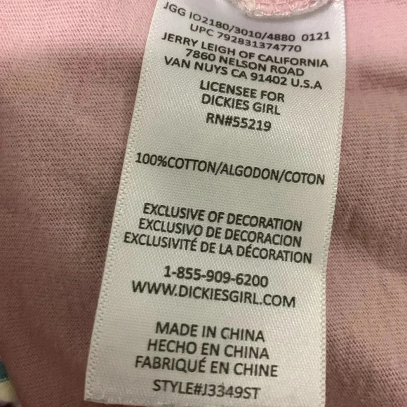 Women’s Dickies Loose Fit Crop T Shirt Size Medium GUC - Picture 6 of 6